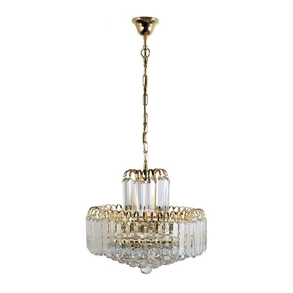 

Подвесная люстра хрусталь 1.5.40.100 Arti Lampadari Ovada E G, Золото, Ovada Ovada E 1.5.40.100 G