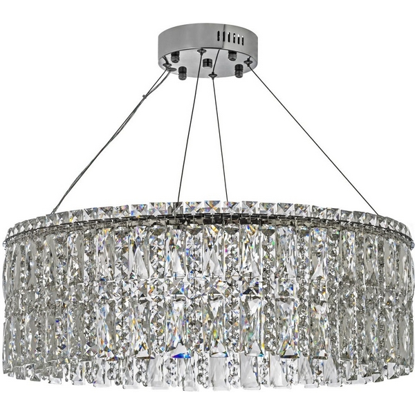 

Подвесная люстра светодиодная хрустальная Arti Lampadari Ovindoli Gold Ovindoli L 1.5.60.102 N, Прозрачный;никель, Ovindoli Gold Ovindoli L 1.5.60.102 N