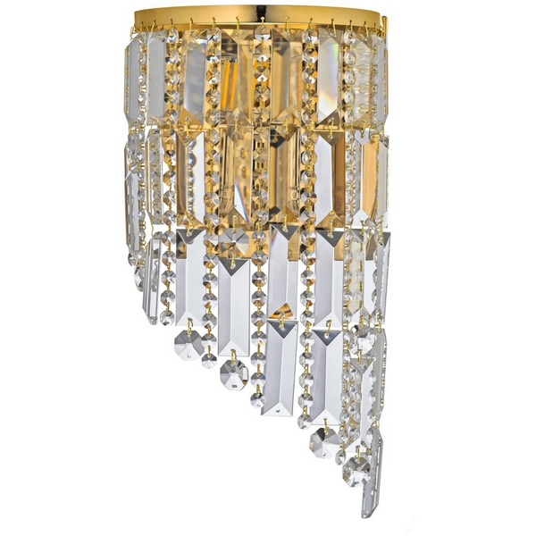 

Бра хрустальное Arti Lampadari Sara Sara E 2.10.502 G, Прозрачный;золото, Sara Sara E 2.10.502 G