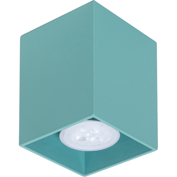 

Точечный накладной светильник TopDecor Tubo Tubo8 SQ P1 25, Бирюзовый, TUBO Tubo8 SQ P1 25