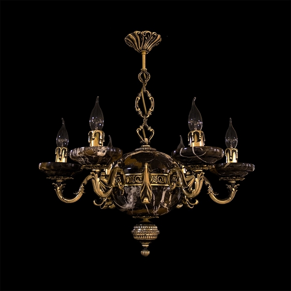 Изображение товара Подвесная люстра НК-О-6 АКС Черный мрамор