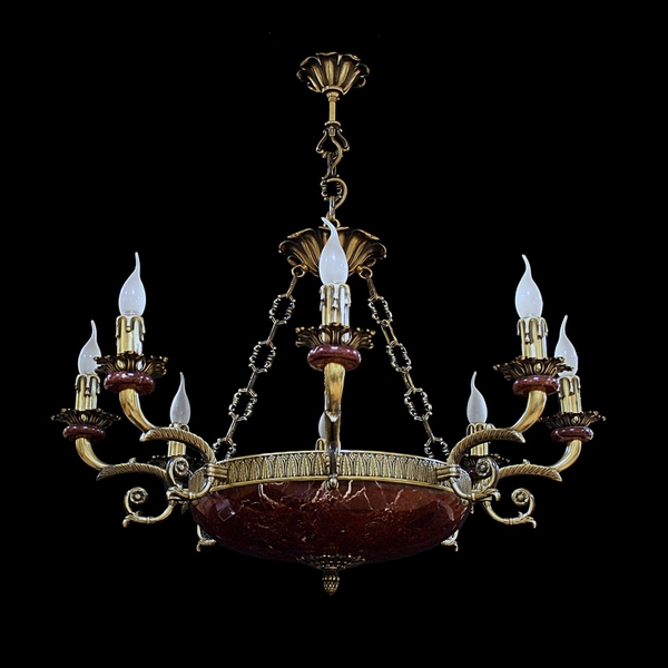 

Подвесная люстра НК-О-8 ФВ Бордовая яшма Мастерская А.А.В., Бордовый, НК-О-8 ФВ Бордовая яшма