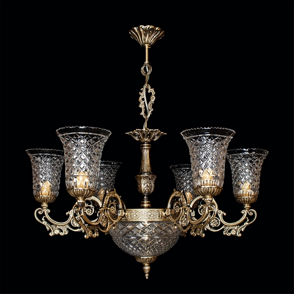 

Подвесная люстра ХН-О-6 Лира Орнамент Мастерская А.А.В., Прозрачный, ХН-О-6 Лира Орнамент