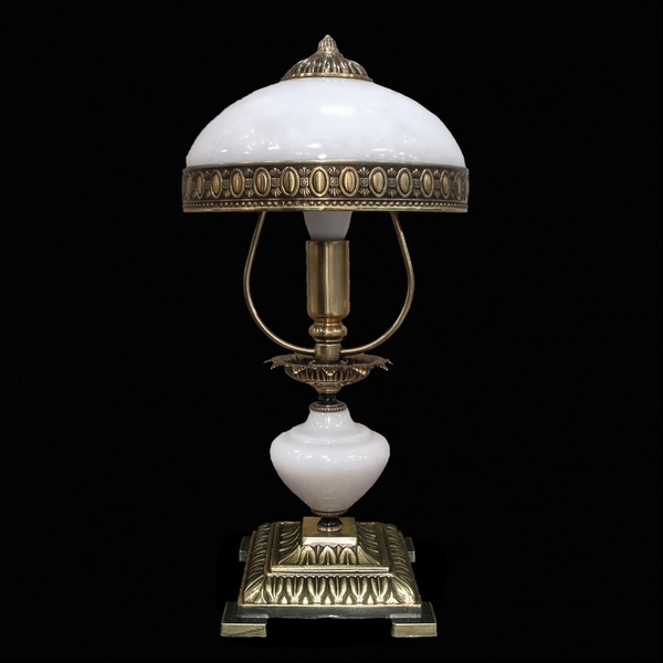 

Настольная лампа НК-О-02 ОВМ Белый мрамор Мастерская А.А.В., НК-О-02 ОВМ Белый мрамор