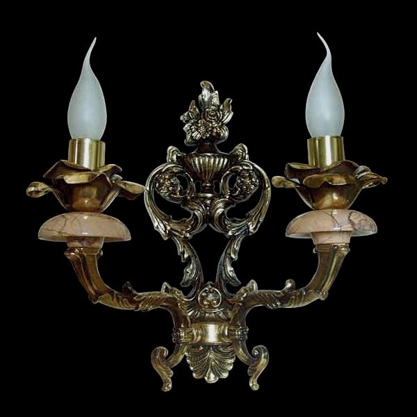 

Бра НК-О-39 Розовый мрамор Мастерская А.А.В., Латунь, НК-О-39 Розовый мрамор