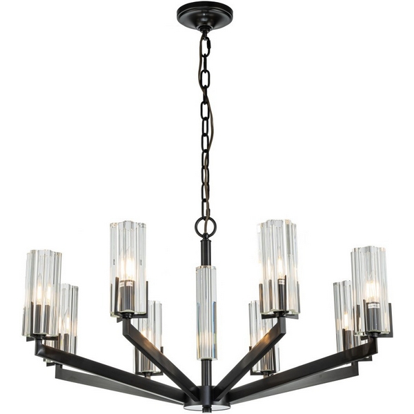

Подвесная люстра Belfast Malone 6035-8 BL CL, Прозрачный, Malone 6035-8 BL CL