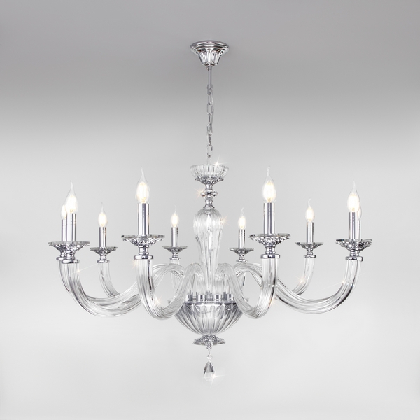 

Подвесная люстра с управлением смартфоном 338/10 Bogate's Olenna хром, Olenna 338/10 хром