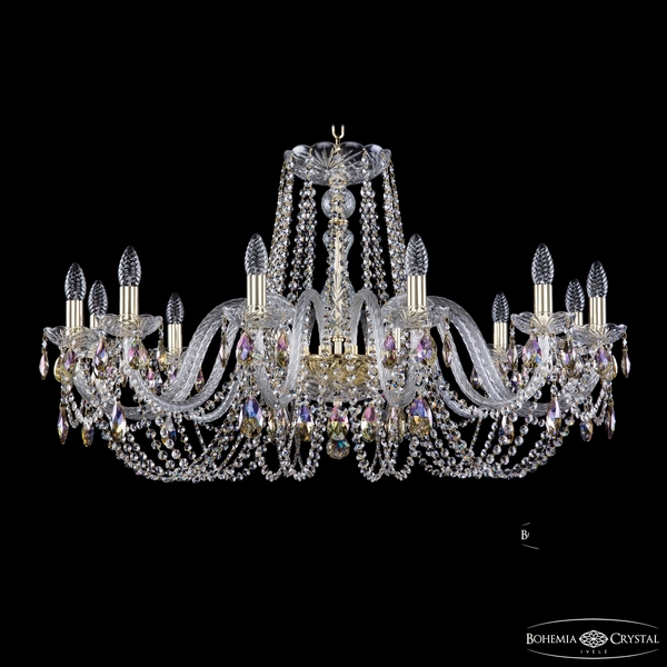 

Подвесная люстра Bohemia 1402 1402/12/360 G K801, Золото, 1402 1402/12/360 G K801