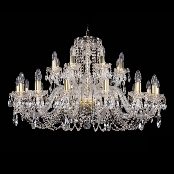 

Подвесная люстра Bohemia 1402 1402/16+8/360/G, Прозрачный, 1402 1402/16+8/360 G