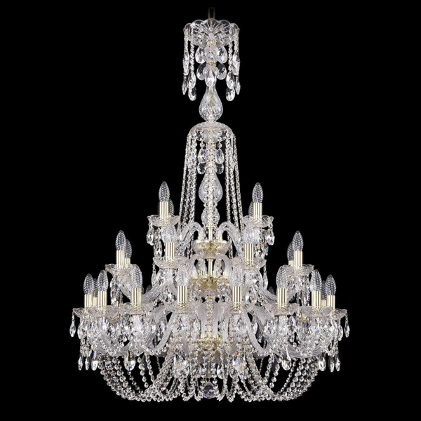 

Подвесная люстра Bohemia 1402 1402/16+8+4/300/XL-123/3d/G, Прозрачный, 1402 1402/16+8+4/300/XL-123/3d G