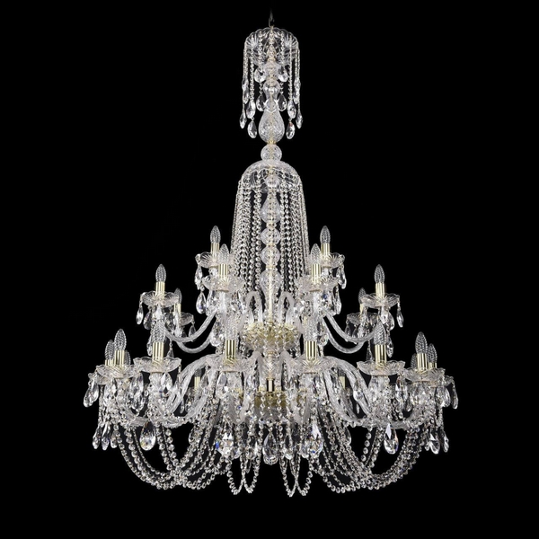 

Подвесная люстра Bohemia 1402 1402/16+8+4/400/XL-160/2d/G, Прозрачный, 1402 1402/16+8+4/400/XL-160/2d G