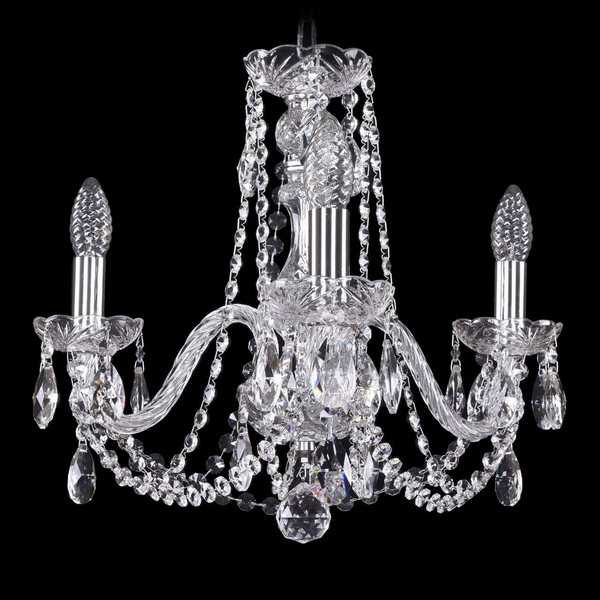 

Подвесная люстра Bohemia 1402 1402/3/160/Ni, Прозрачный, 1402 1402/3/160 Ni