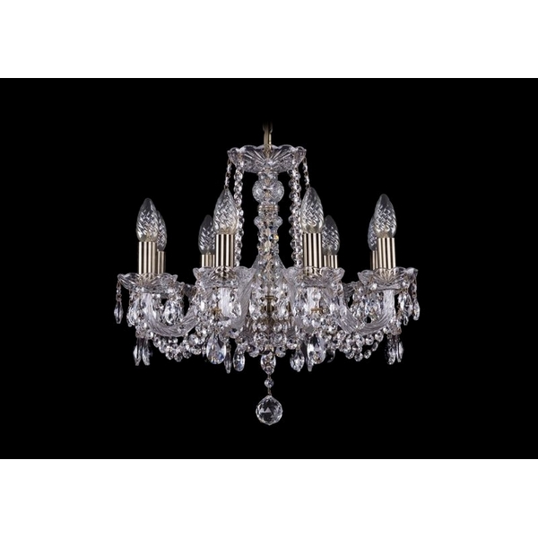 

Хрустальная подвесная люстра Bohemia 1402 1402/8/160/Pa, Прозрачный, 1402 1402/8/160 Pa