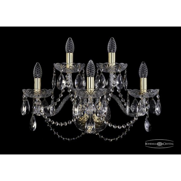 

Бра Bohemia 1402 1402B/3+2/195/XL/G, Золото, 1402 1402B/3+2/195/XL G