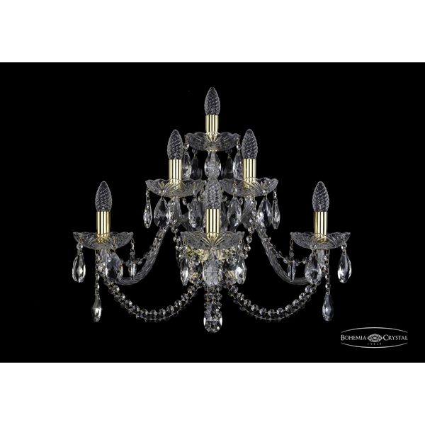 

Бра Bohemia 1402 1402B/3+2+1/240/XL/G, Золото, 1402 1402B/3+2+1/240/XL G
