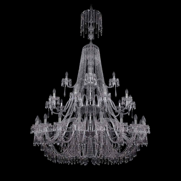 

Подвесная люстра Bohemia 1403 1403/20+10+5/530/XL-203/3d/Ni, Прозрачный, 1403 1403/20+10+5/530/XL-203/3d Ni