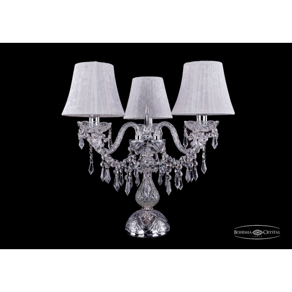 

Интерьерная настольная лампа 1403L.3.141-39.Ni.SH41-160 Bohemia 1403 1403L/3/141-39/Ni/SH41-160, Белый, 1403 1403L/3/141-39 Ni SH41-160