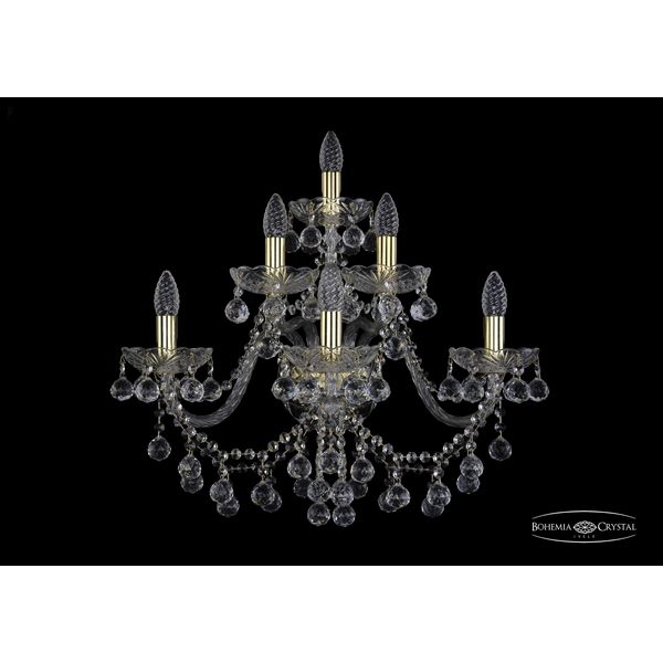 

Бра Bohemia 1409 1409B/3+2+1/240/XL/G, Золото, 1409 1409B/3+2+1/240/XL G