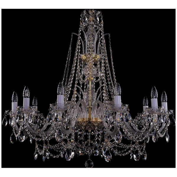 

Подвесная люстра Bohemia 1411 1411/10/360/XL-87/G, Прозрачный, 1411 1411/10/360/XL-87 G