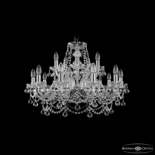 

Подвесная люстра Bohemia 1411 1411/10+5/240 Ni Balls, Никель, 1411 1411/10+5/240 Ni Balls