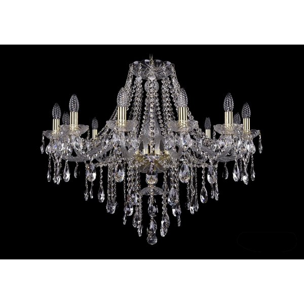 

Подвесная люстра Bohemia 1415 1415/12/300/G, Прозрачный, 1415 1415/12/300 G