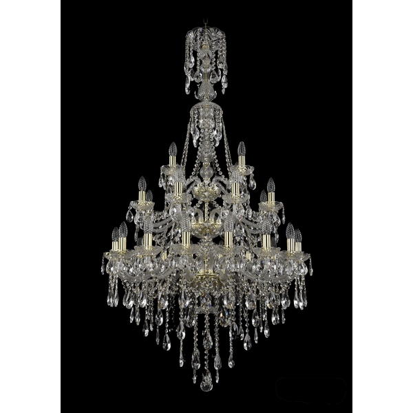 

Подвесная люстра Bohemia 1415 1415/16+8+4/300/XL-155/3d/G, Прозрачный, 1415 1415/16+8+4/300/XL-155/3d G
