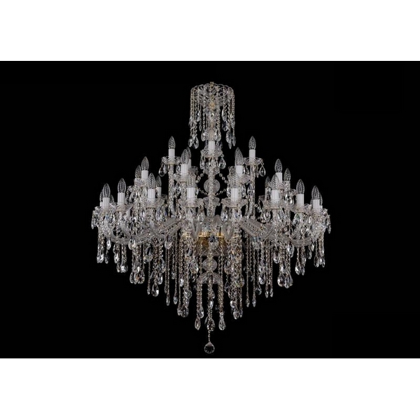 

Хрустальная большая люстра Bohemia 1415 1415/20+10+5/400/G, Прозрачный, 1415 1415/20+10+5/400 G