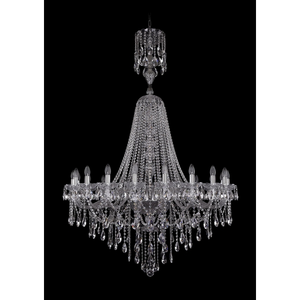 

Подвесная люстра Bohemia 1415 1415/20/400/XL-173/Ni, Прозрачный, 1415 1415/20/400/XL-173 Ni