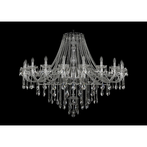 

Подвесная люстра Bohemia 1415 1415/20/530/Ni, Прозрачный, 1415 1415/20/530 Ni