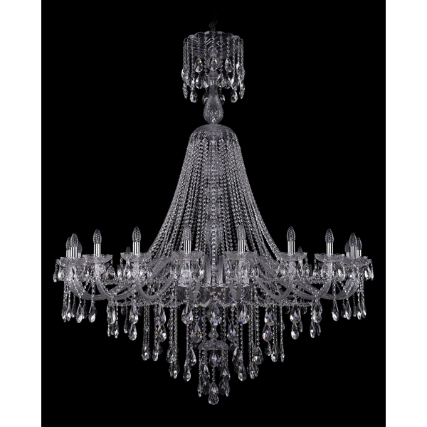 

Подвесная люстра Bohemia 1415 1415/20/530/XL-180/Ni, Прозрачный, 1415 1415/20/530/XL-180 Ni