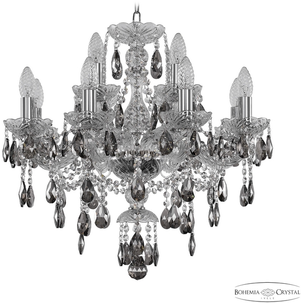 

Подвесная люстра Bohemia 1415 1415/8+4/200 Ni K731, Никель, 1415 1415/8+4/200 Ni K731