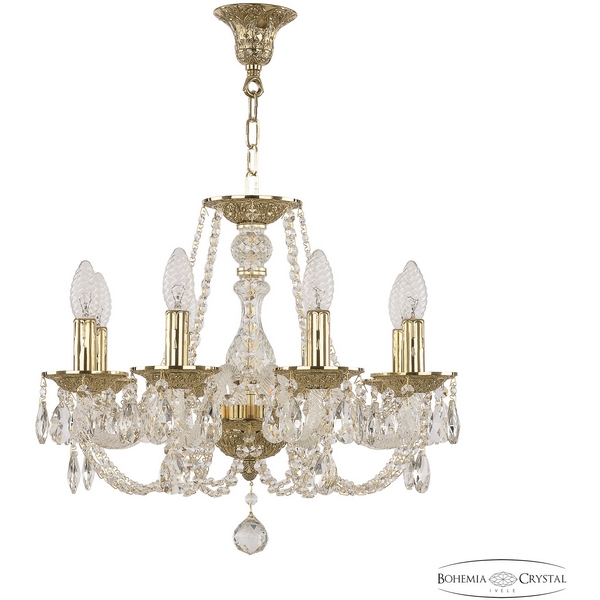 

Подвесная люстра Bohemia 1601 1601/8/165 G, Золото, 1601 1601/8/165 G