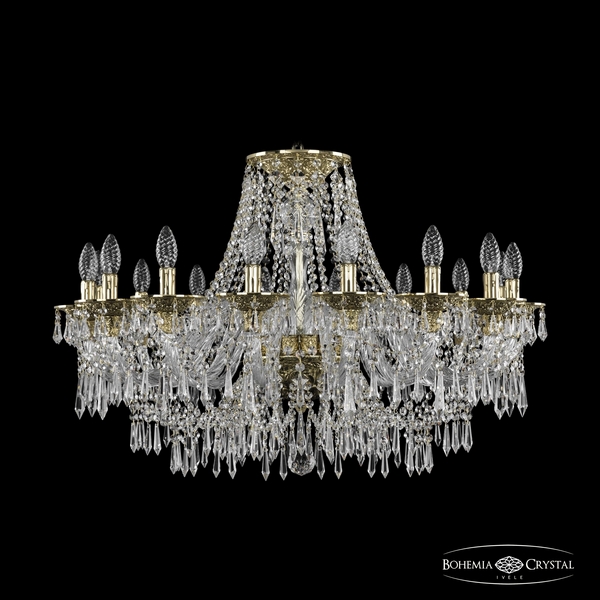 

Подвесная люстра хрустальная Ivele Crystal 16103/16/300 G (Bohemia), Золото, Ivele Crystal 16103/16/300 G
