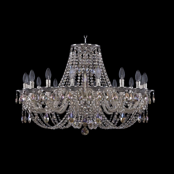 

Подвесная люстра хрустальная Ivele Crystal 16106/16/300 Ni M801 (Bohemia), Никель, Ivele Crystal 16106/16/300 Ni M801