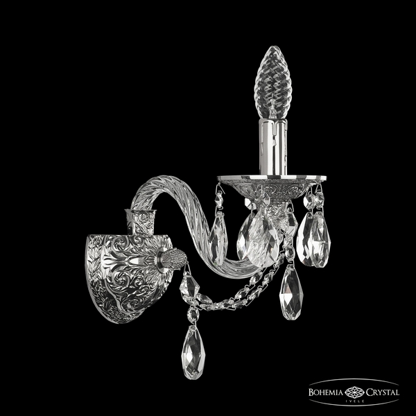 

Бра хрустальное Ivele Crystal 16106B/1/141 Ni (Bohemia), Никель, Ivele Crystal 16106B/1/141 Ni