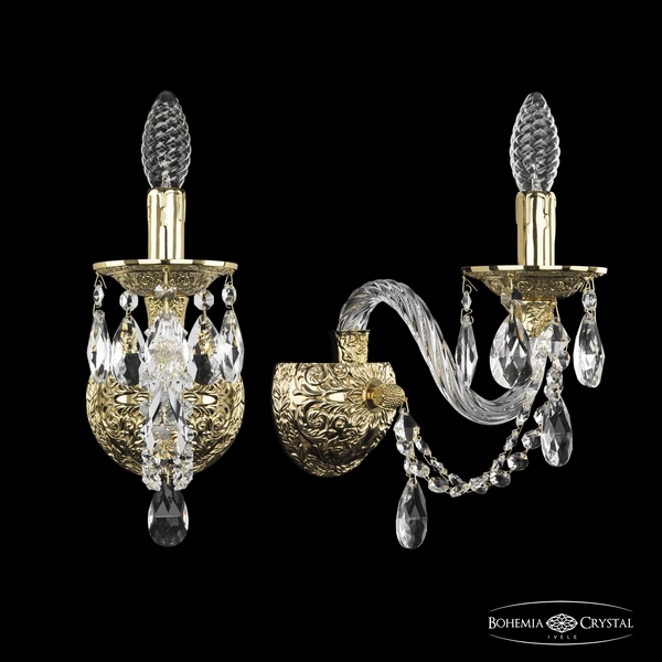 

Бра хрустальное Ivele Crystal 16106B/1/165 G (Bohemia), Золото, Ivele Crystal 16106B/1/165 G
