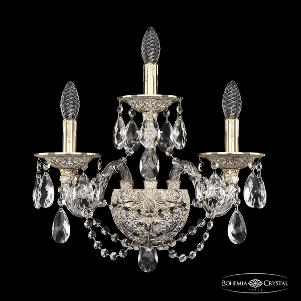 

Бра хрустальное Ivele Crystal 16106B/2+1/165/XL GW (Bohemia), Золото, Ivele Crystal 16106B/2+1/165/XL GW