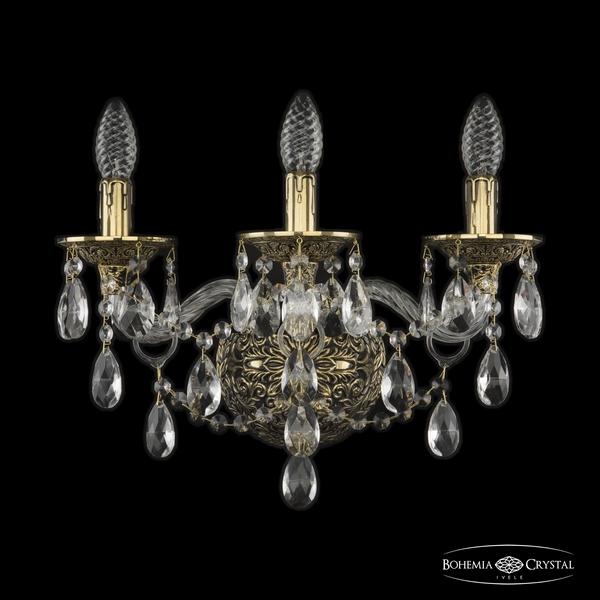 

Бра хрустальное Ivele Crystal 16115B/3/165 GB (Bohemia), Золото, Ivele Crystal 16115B/3/165 GB