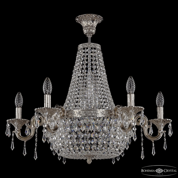 

Потолочная люстра Bohemia 2201 2201H203/6/70IV Ni, Прозрачный, 2201 2201H203/6/70IV Ni