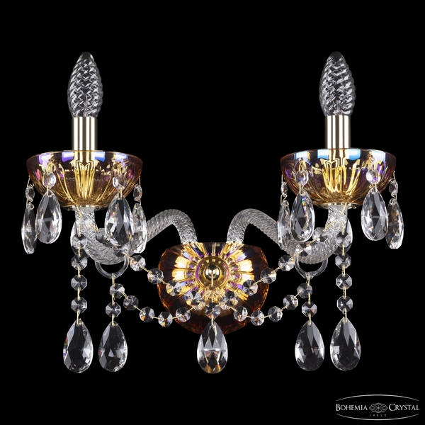 

Бра Bohemia 5413 5413B/2/165 G Shampan/M-1H, Золото, 5413 5413B/2/165 G Shampan/M-1H
