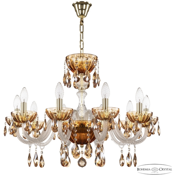 

Подвесная люстра Bohemia 5417 5417/10/240 G Amber/M-1H K721, 5417 5417/10/240 G Amber/M-1H K721