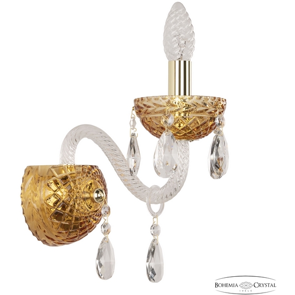 

Бра Bohemia 5417 5417B/1/165 G Amber/M-1F, Золото, 5417 5417B/1/165 G Amber/M-1F