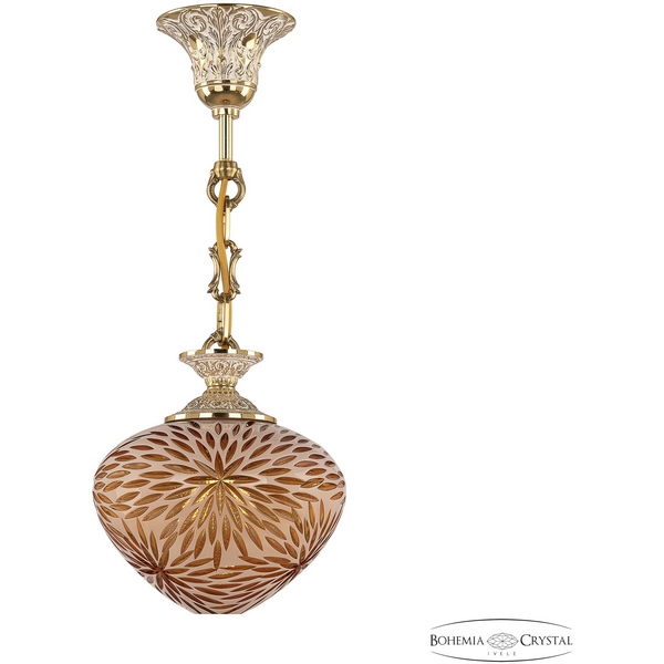 

Подвесной светильник хрустальный 7003P/18 GW Amber-White/H-1A (Bohemia), Золото, 7003P 7003P/18 GW Amber-White/H-1A