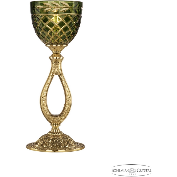 

Интерьерная настольная лампа хрустальная 71300L/15 P1 Amber-Green/H-1J Bohemia Florence G, Зеленый, Florence 71300L/15 G P1 Amber-Green/H-1J