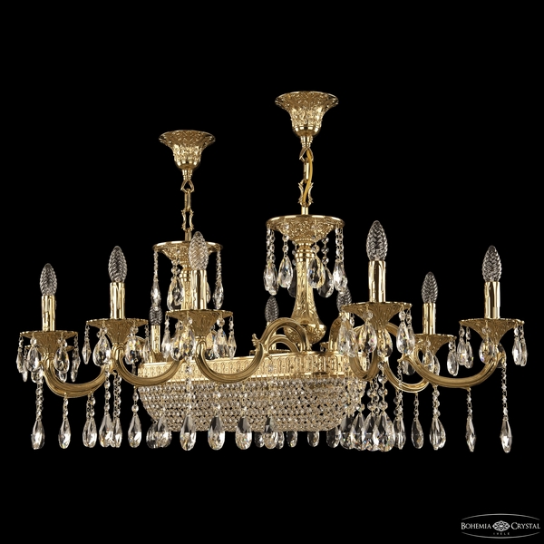 

Подвесная люстра Bohemia Verona 72153/10/250/600 G, Золото, Verona 72153/10/250/600 G