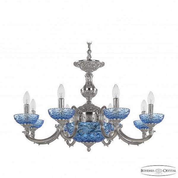 

Подвесная люстра 72209P/8/210 Ni Aquamarine/M-1F Bohemia 7220 P, Голубой, 7220 72209P/8/210 Ni P Aquamarine/M-1F