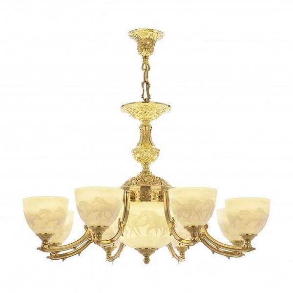 

Подвесная люстра 72211P/8/210 P1 U Bohemia 7221 G Horse, Золото, 7221 72211P/8/210 G P1 U Horse