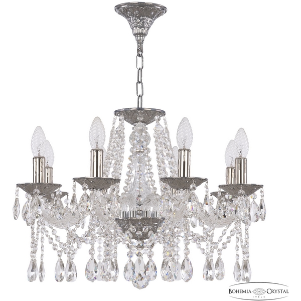 

Подвесная люстра хрустальная AL16313/8/200 CG Bohemia AL1613, Никель, AL1613 AL16313/8/200 CG
