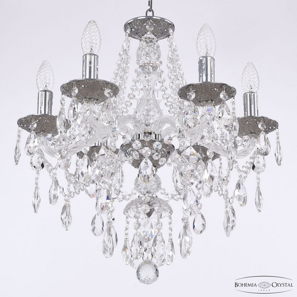 

Подвесная люстра хрустальная AL16315/6/165 CG Bohemia AL1615, Никель, AL1615 AL16315/6/165 CG