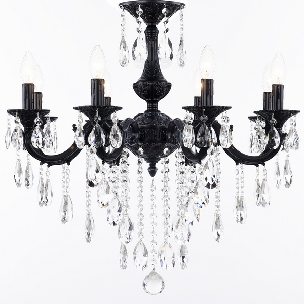 

Подвесная люстра хрустальная AL78101/8/210 BM Bohemia AL7801 B, Черный, AL7801 AL78101/8/210 B BM
